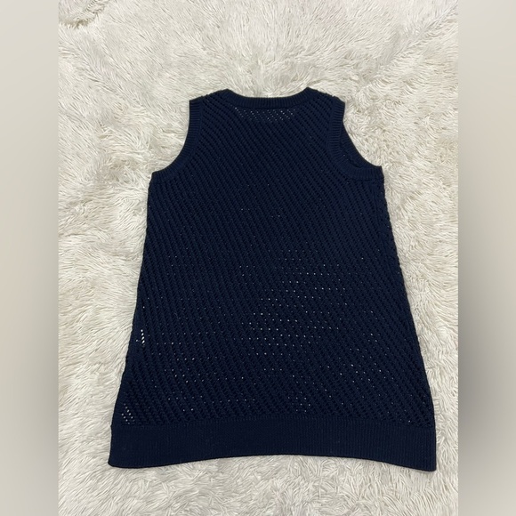 Vince Diagonal Mesh Cotton Vest/Tunic - Size M - Picture 3 of 7